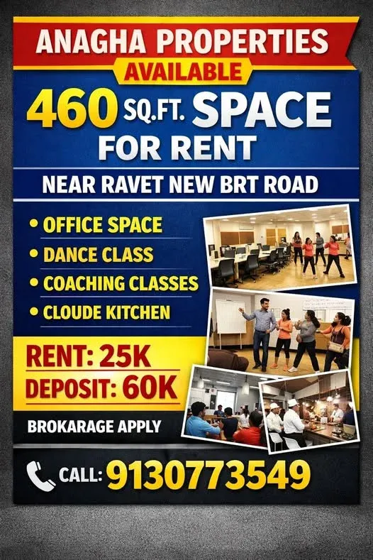 Commercial Space for Rent Near Ravet New BRT Road