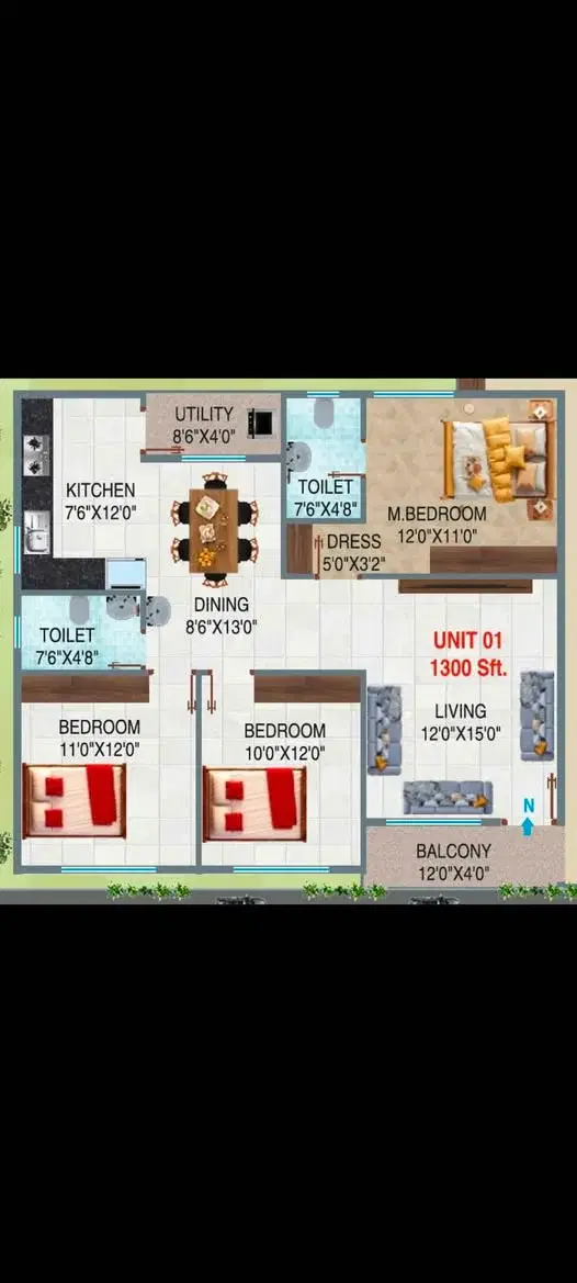 2 BHK Flat for Sale in BENGALURU