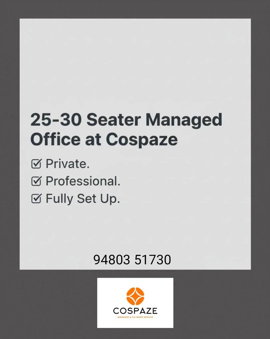 Office Space for Rent in North Bangalore