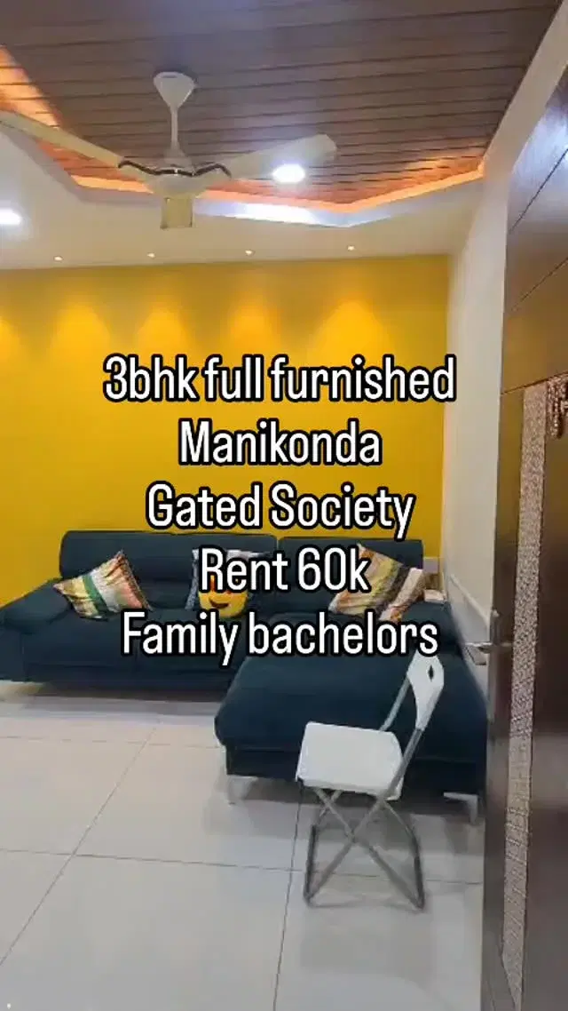 3 BHK Flat for Rent in Manikonda