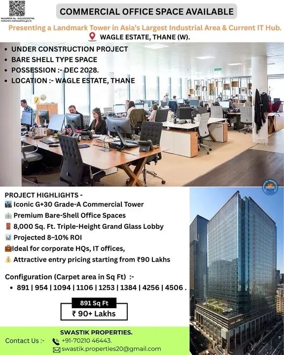 Office Space for Sale in Wagle Industrial Estate