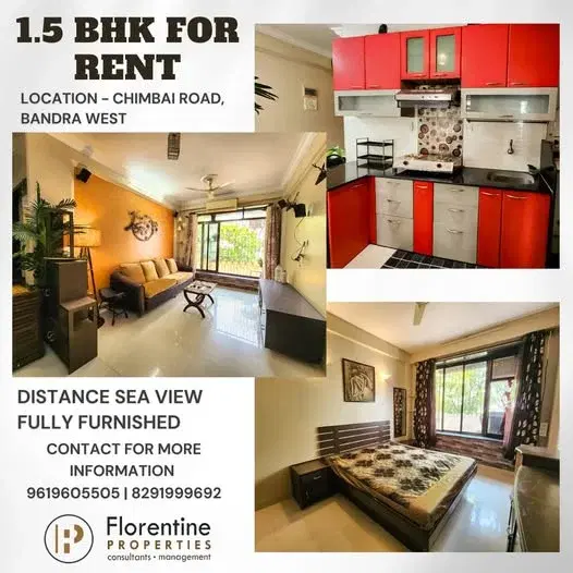 1.5 BHK Flat for Rent in Chimbai Road