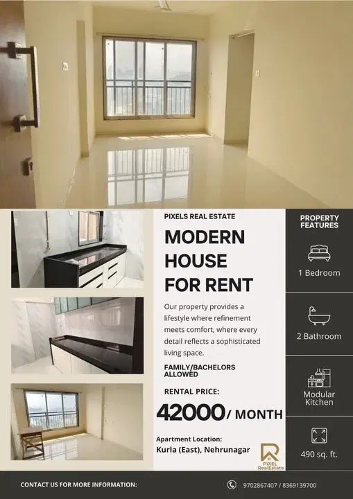 1 BHK Flat for Rent in Kurla (East)