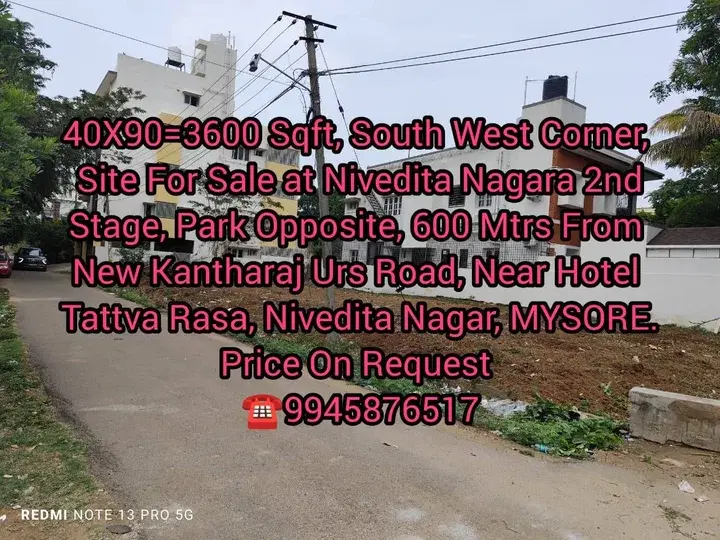 Residential Plot for Sale in Nivedita Nagara 2nd Stage
