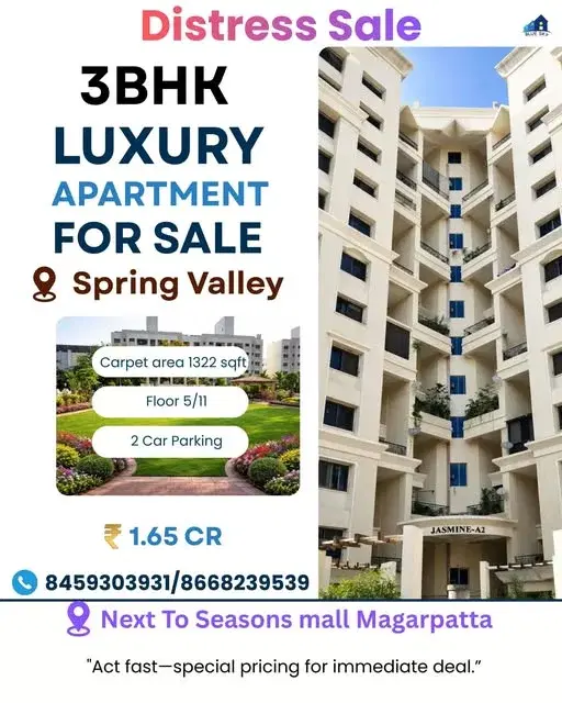 3 BHK Flat for Sale in Next to Magarpatta