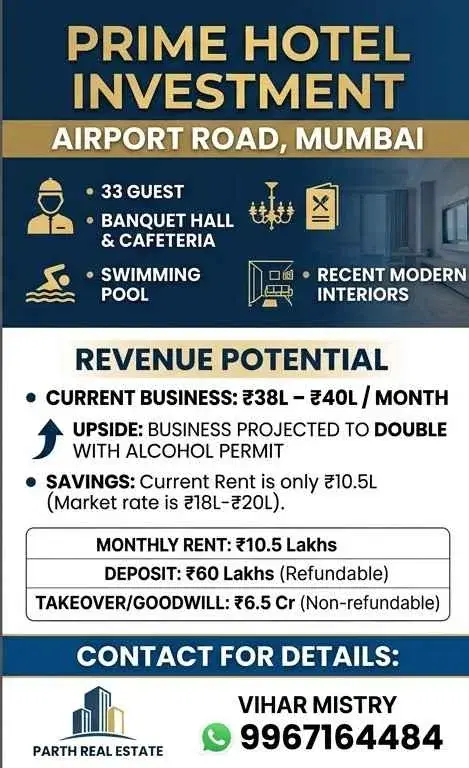 33 BHK Commercial Space for Sale in International Airport Road