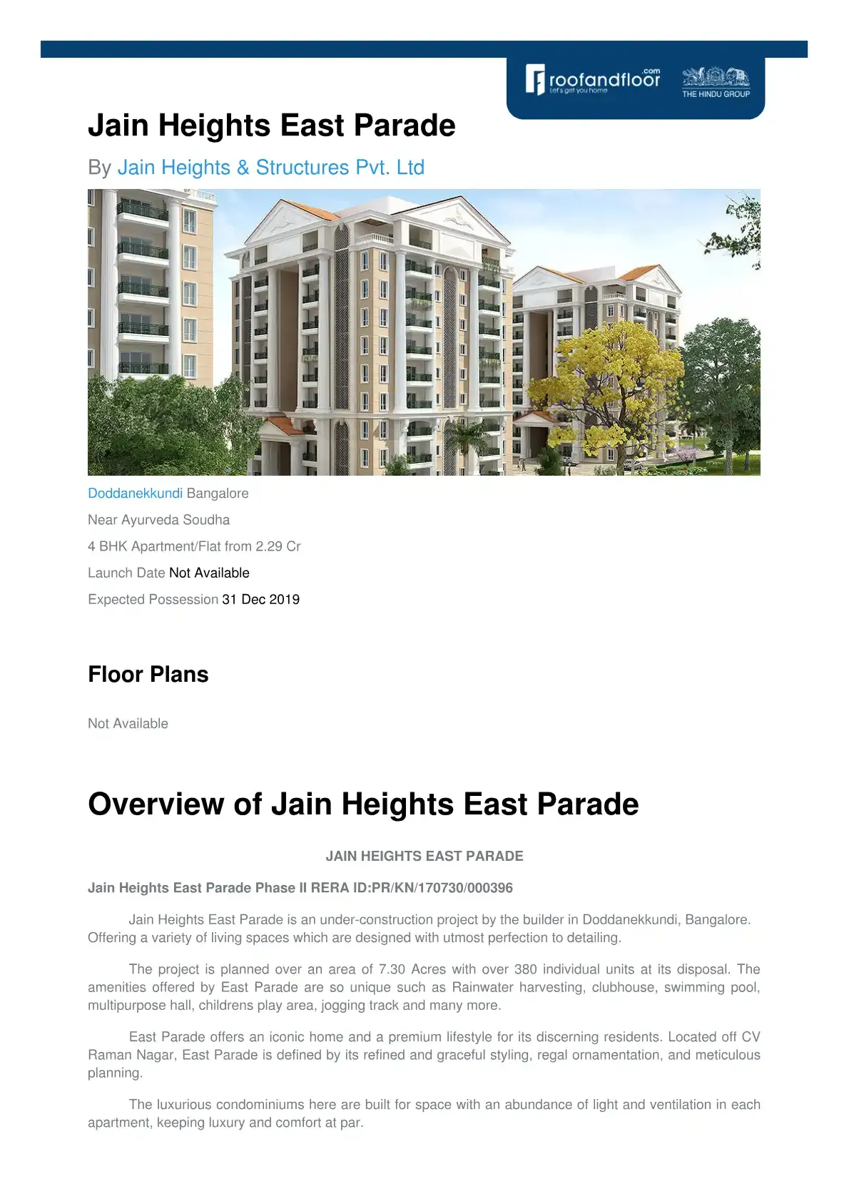 Jain Heights East Parade
