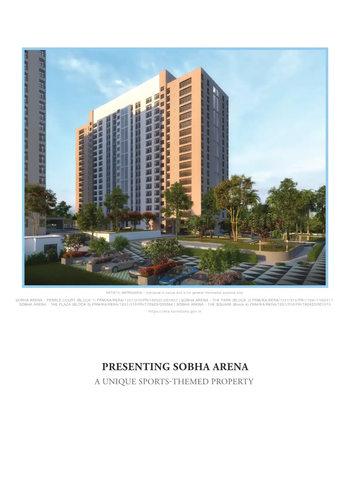 Sobha Arena Pebble Court Block 1
