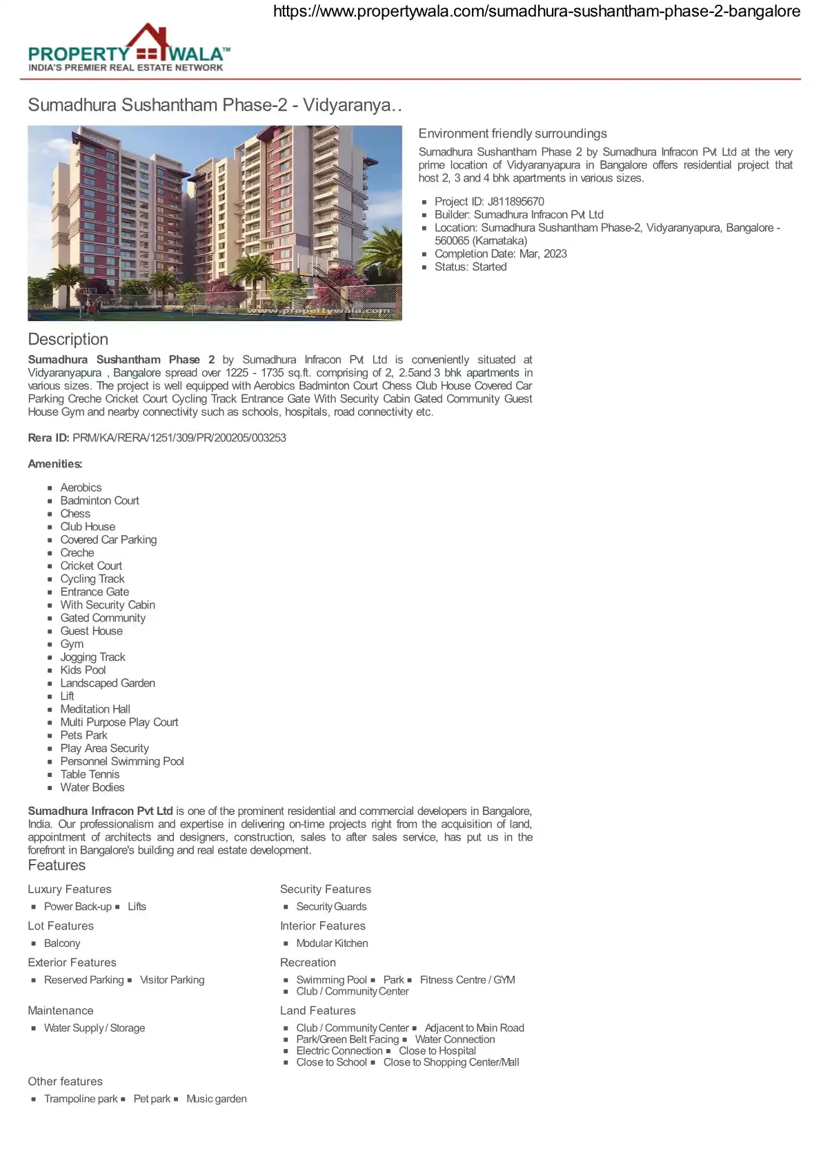 Sumadhura Sushantham Phase II