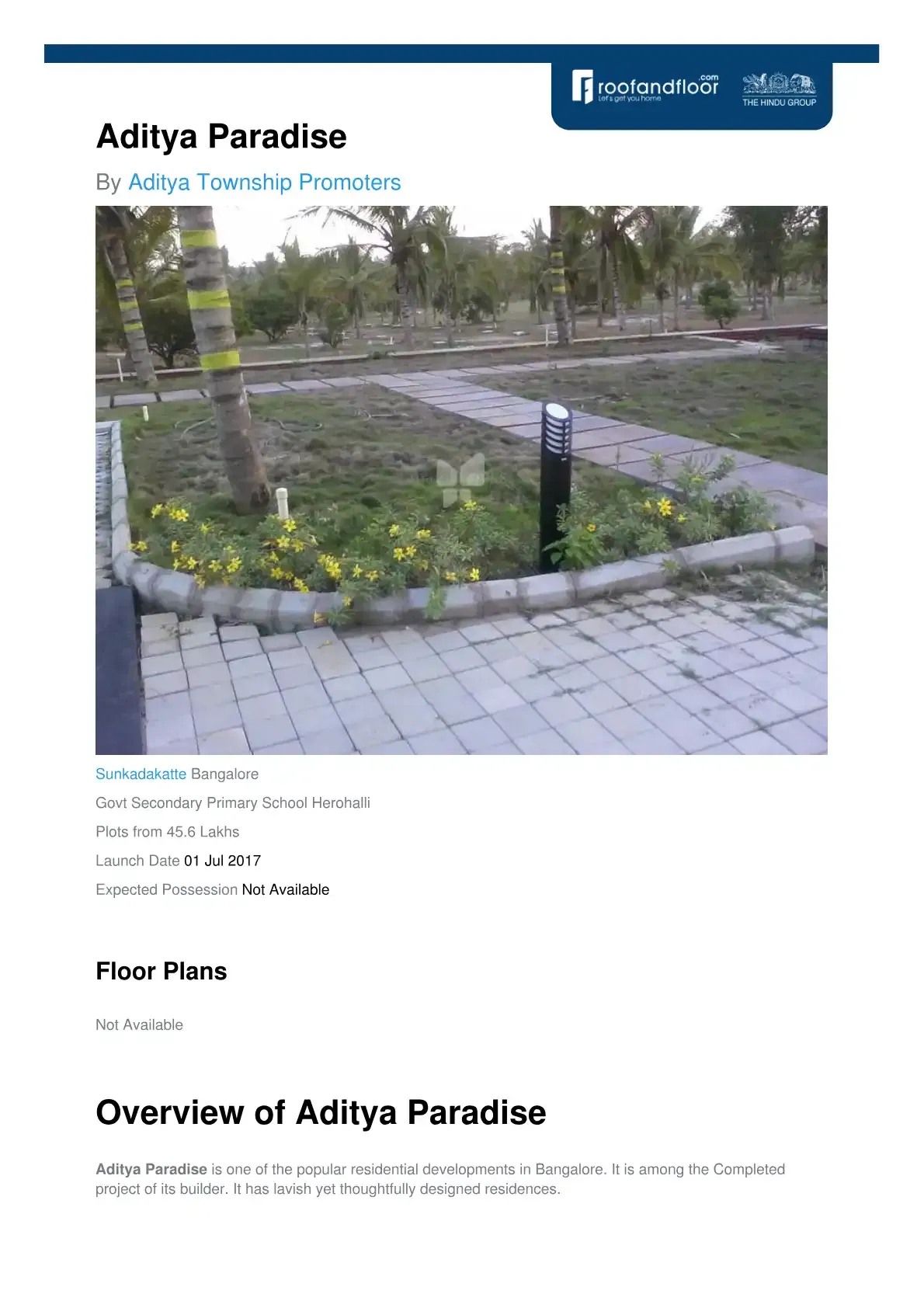 Adithya Homes Paradise