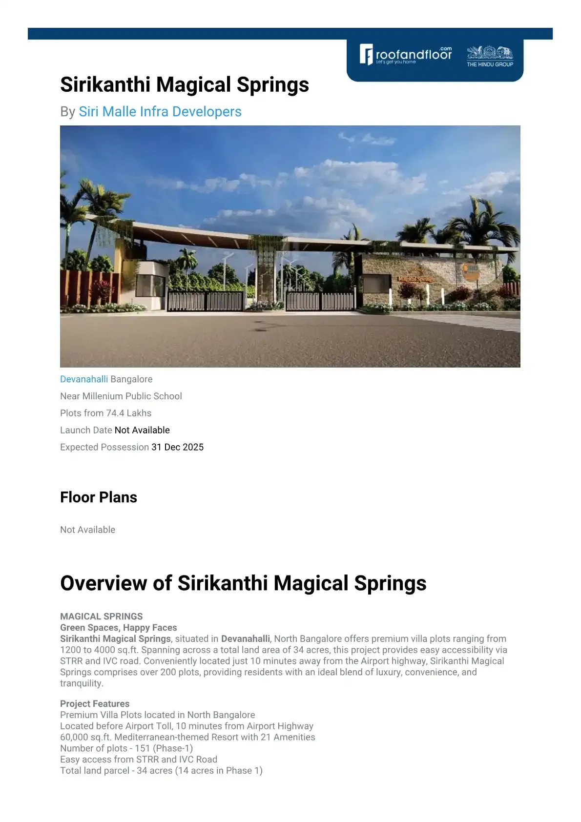 Sirikanthi Magical Springs
