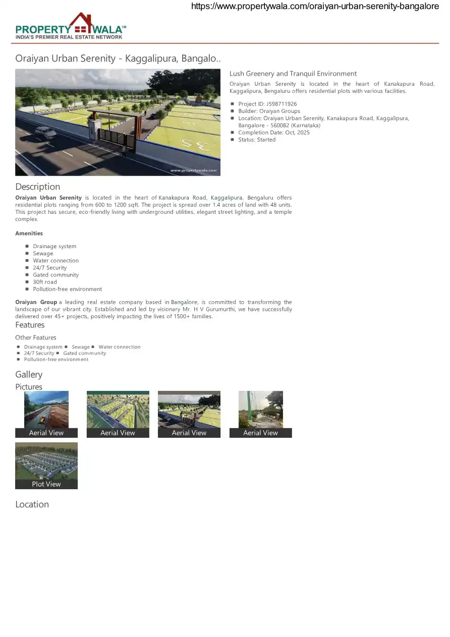 Oraiyan Urban Serenity