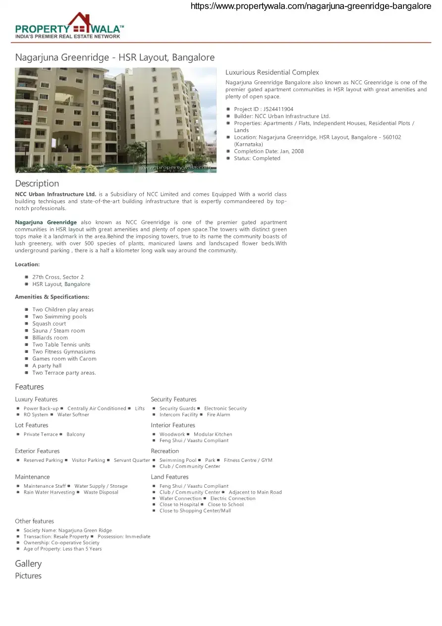 Nagarjuna Green Ridge