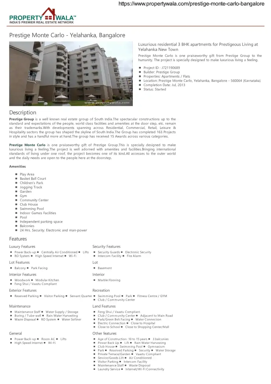 Prestige Monte Carlo